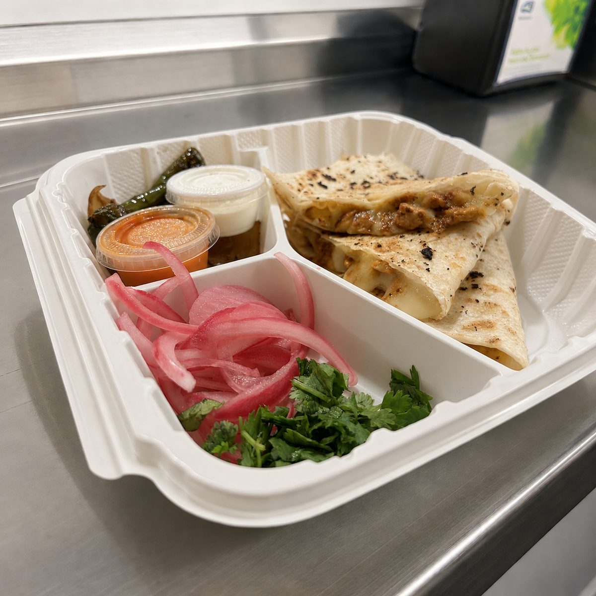 Cheese quesadilla from Big Bend Tacos